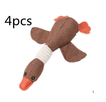 Dayan dog plush sound toy in multiple animal designs with squeaker