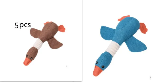 Dayan dog plush sound toy in multiple animal designs with squeaker