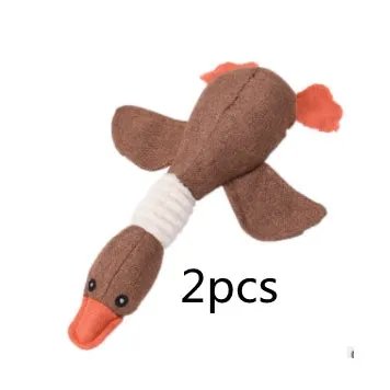 Dayan dog plush sound toy in multiple animal designs with squeaker