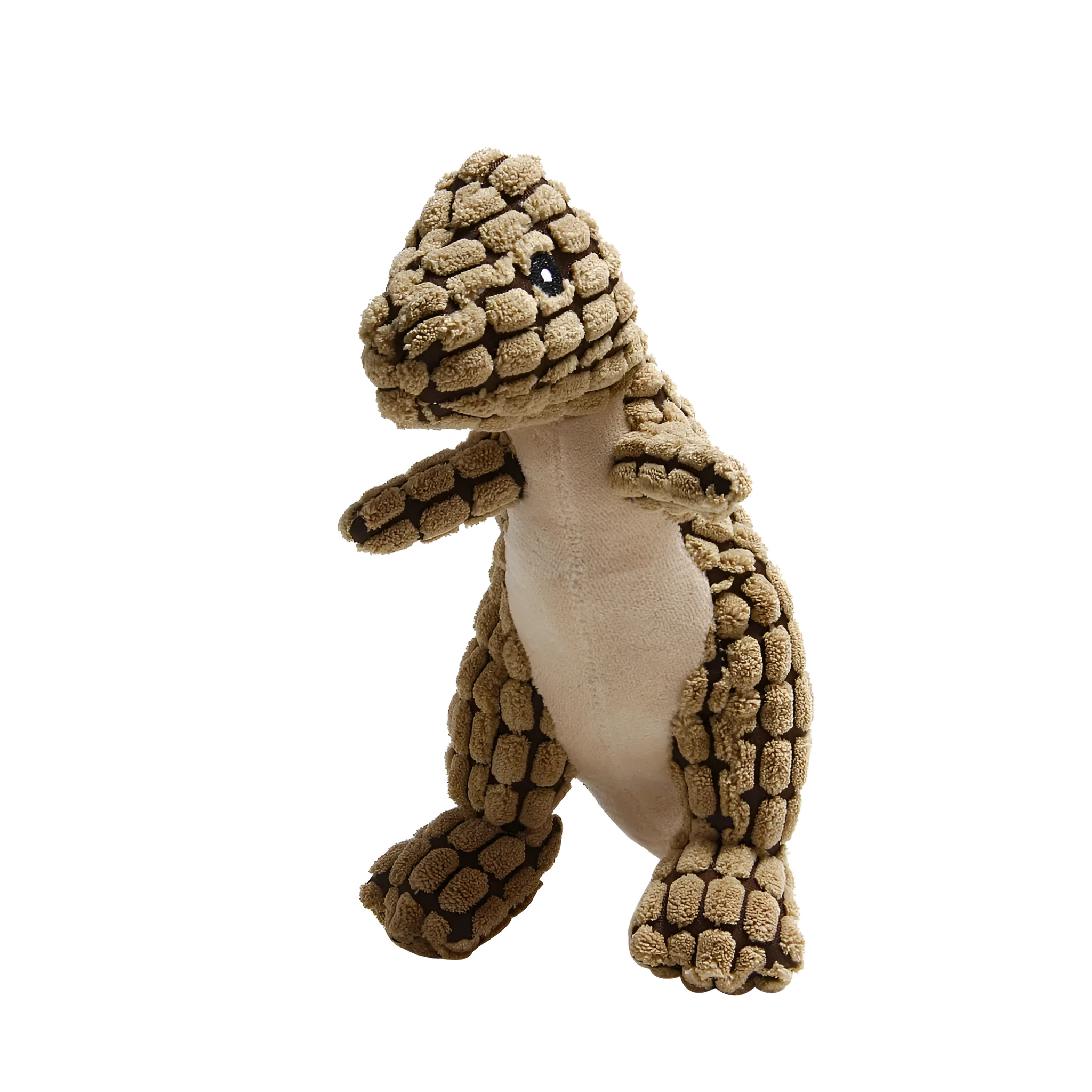 Sound-making bite-resistant dog toy in grey, green and orange colour options