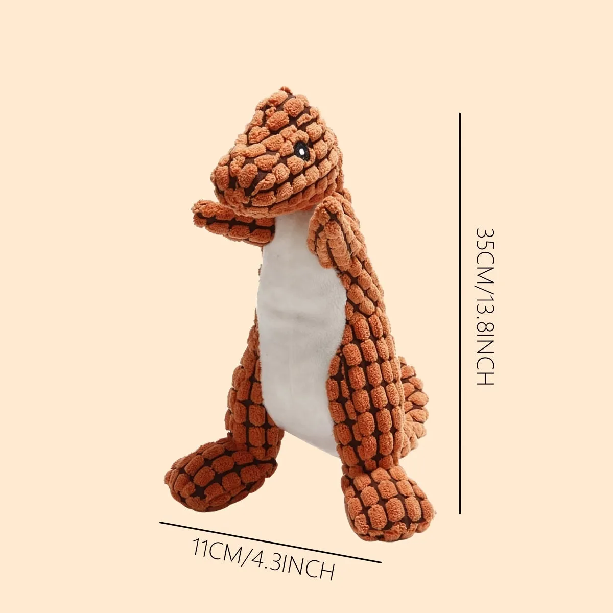 Sound-making bite-resistant dog toy in grey, green and orange colour options