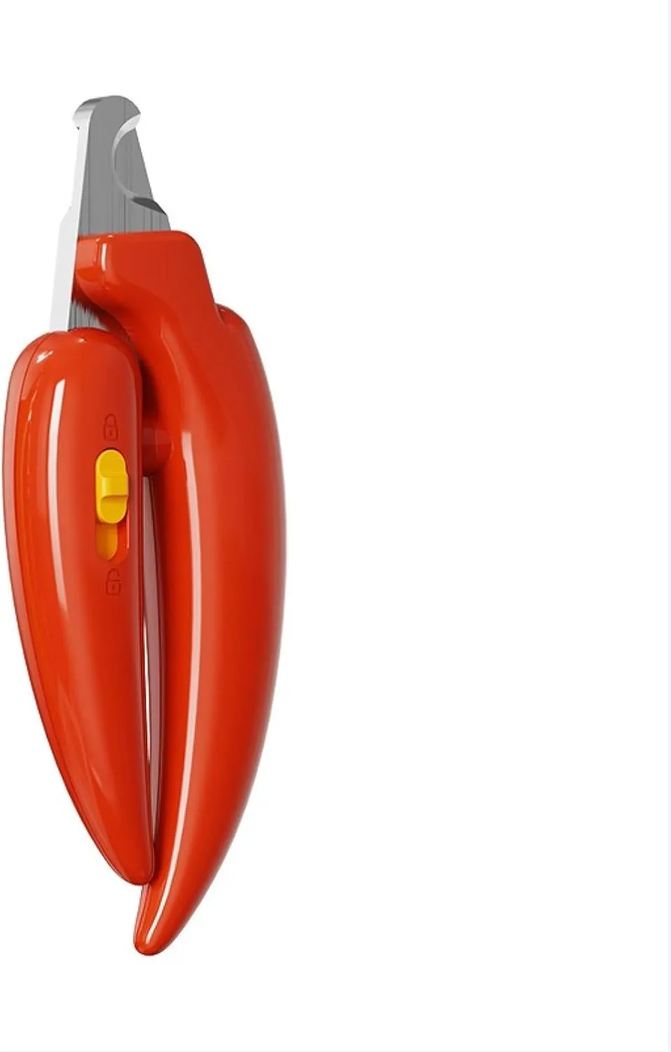 Pet nail clippers with stainless steel blades, anti-splash baffle, and ergonomic handle in green