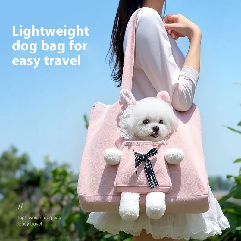 Carry Out canvas pet carrier bag for cats up to 6kg with adjustable opening and side hook