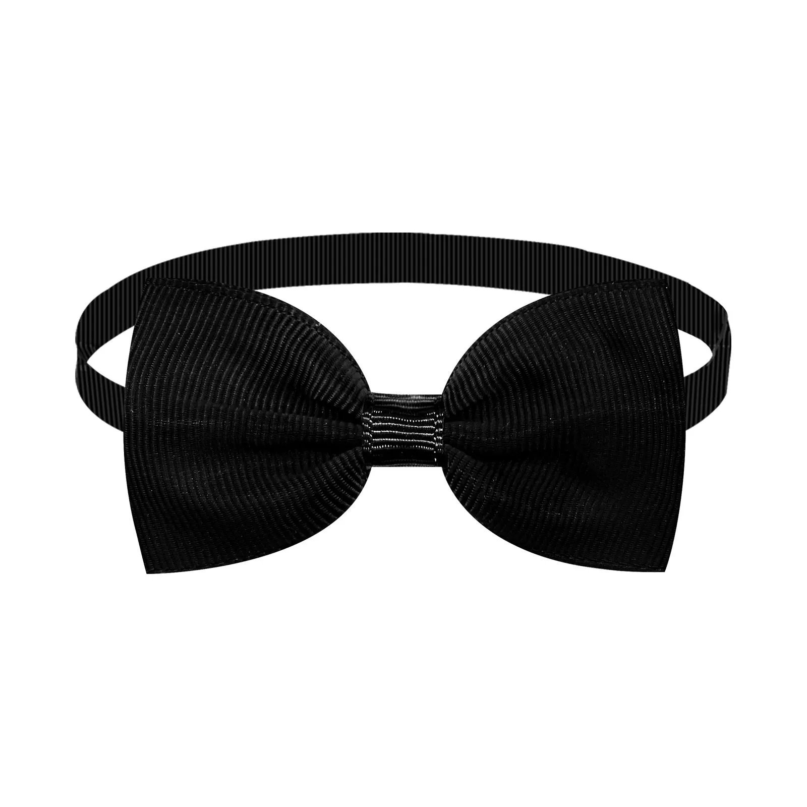 Adjustable thread belt bow tie for cats and dogs, monochrome pattern, available in multiple colours