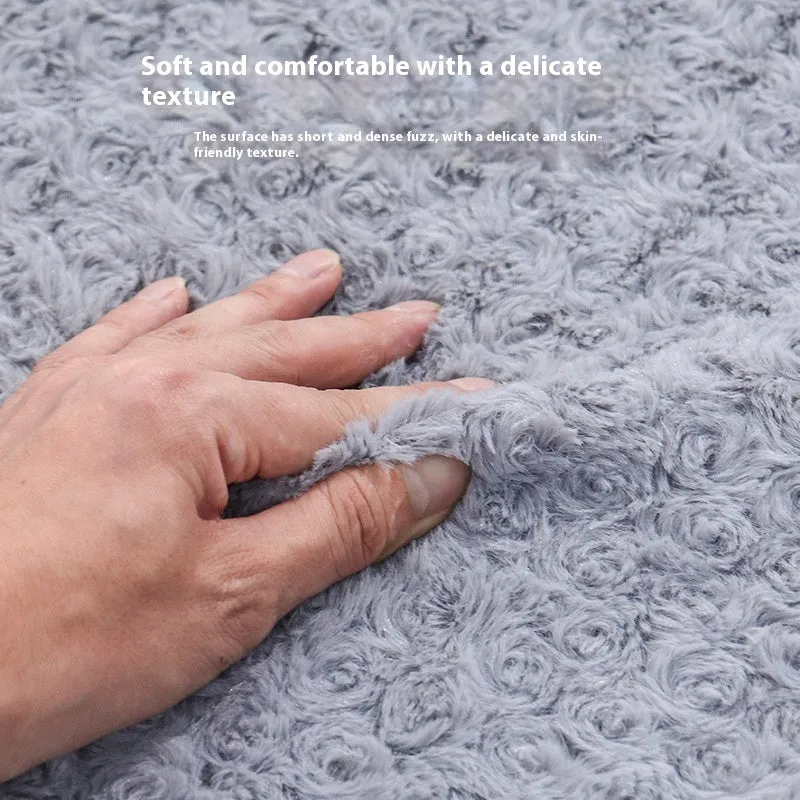 Grey cloth indoor dog kennel with padded walls and a foam cushion, shown in large size.