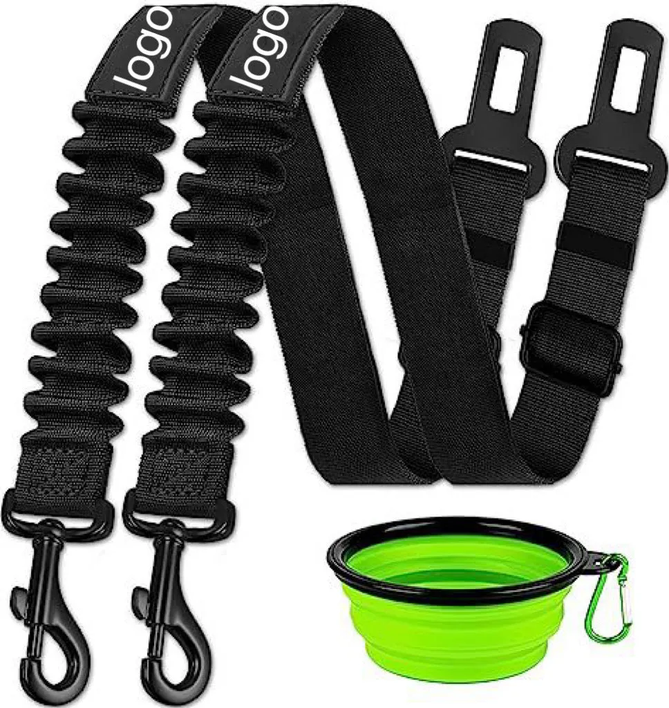 Nylon pet seat belt dog hand holding rope 85 cm in black, orange, pink, red, purple, dark blue, light blue, gray, rose red