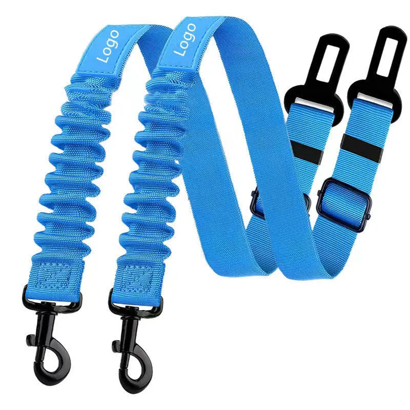 Nylon pet seat belt dog hand holding rope 85 cm in black, orange, pink, red, purple, dark blue, light blue, gray, rose red