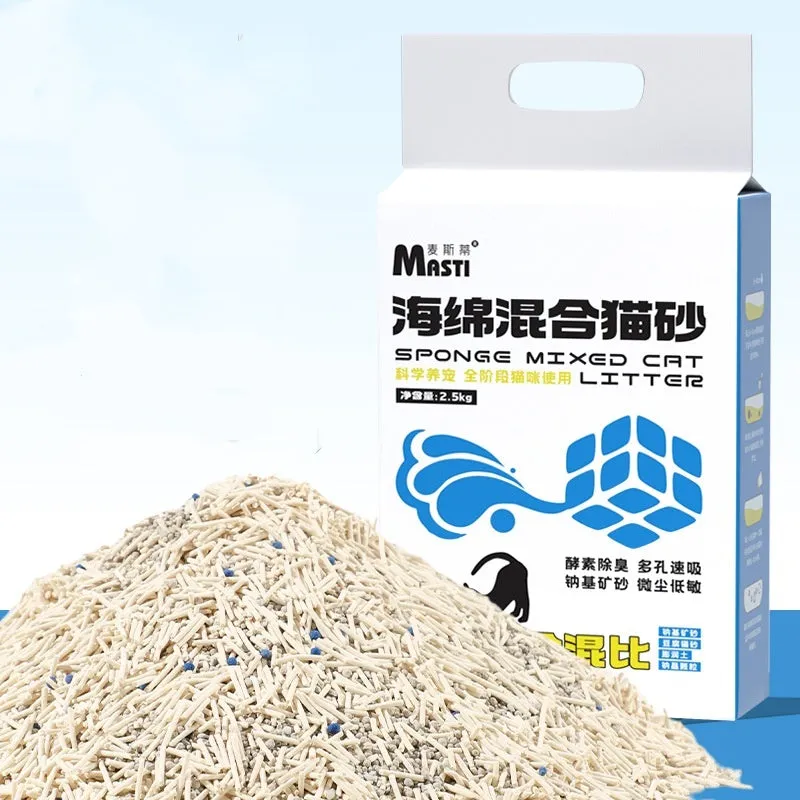 Bag of plant tofu cat litter 6L probiotics deodorant sand for cats, multiple flavours available