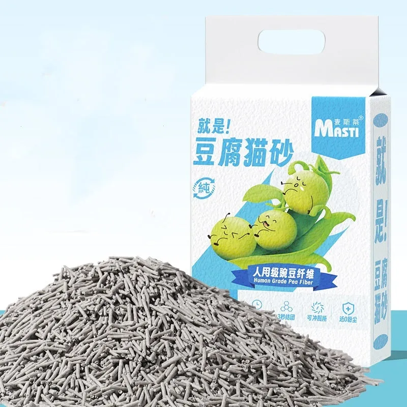 Bag of plant tofu cat litter 6L probiotics deodorant sand for cats, multiple flavours available