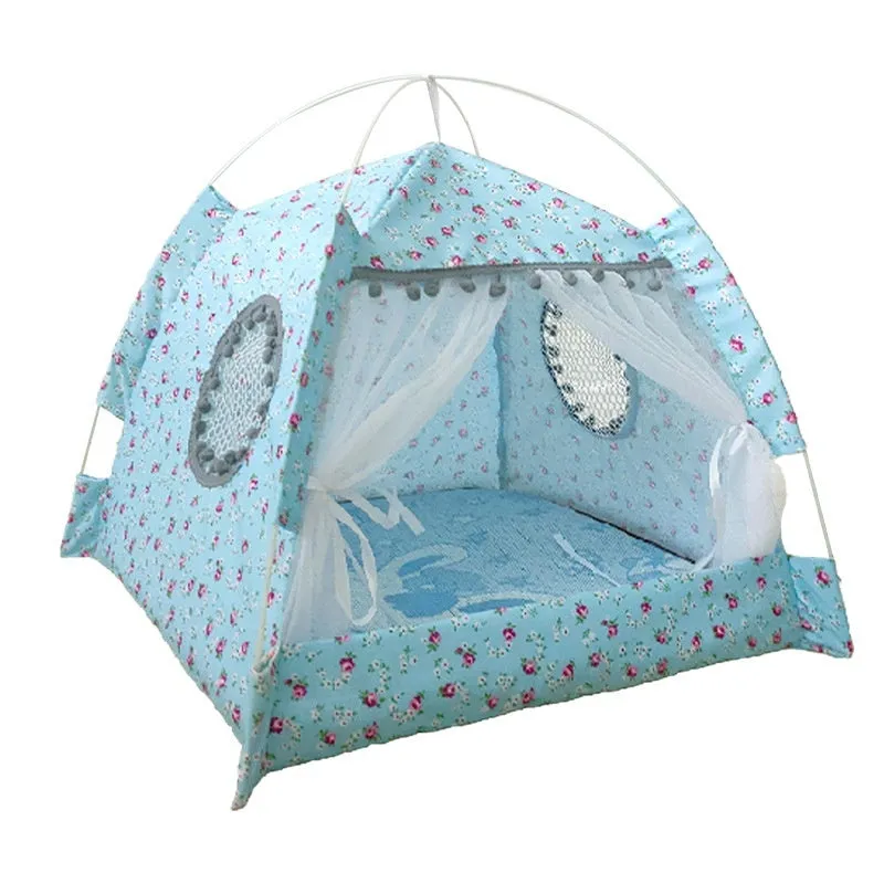 Cat nest summer tent bed in beige Paris Dusk colour for cats and small dogs