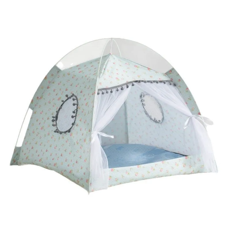 Cat nest summer tent bed in beige Paris Dusk colour for cats and small dogs