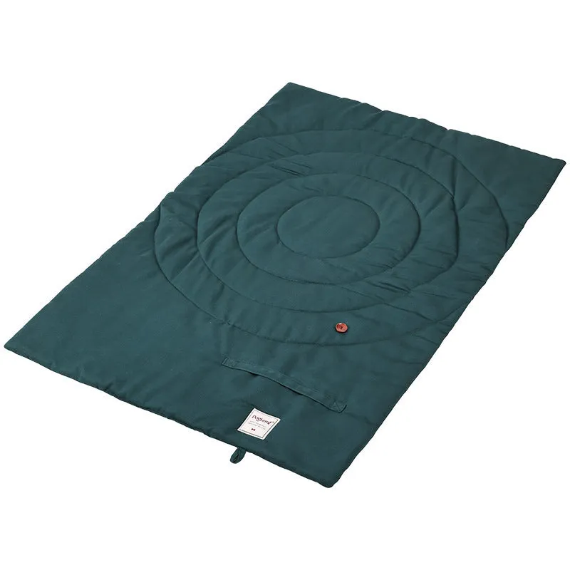 Waterproof foldable cotton dog mattress in yellow, green, brown, blue colours for kennel bed