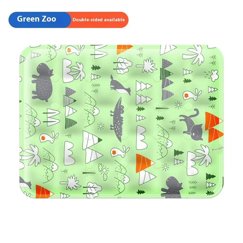 Summer cooling mat for dogs in polyester PVC, size XL, fantasy windmill design