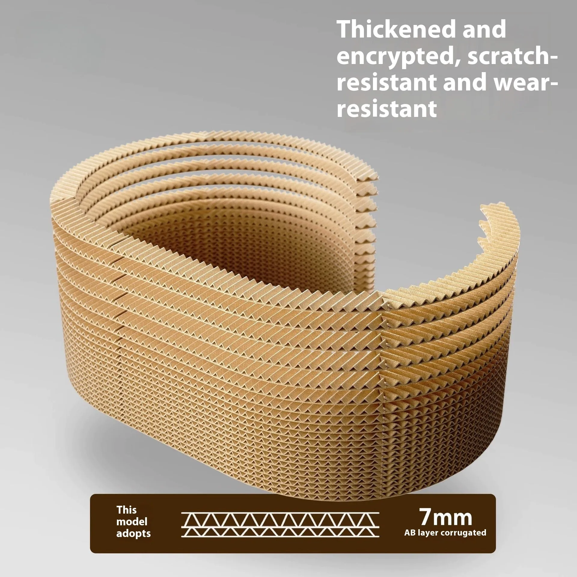 Small cat climbing frame made of corrugated paper with tunnel nest, 57x39x27.5cm