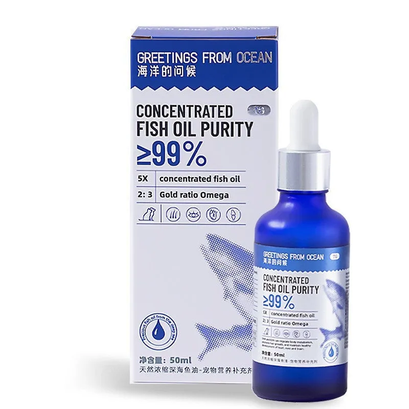 50ml Norway deep sea fish oil supplement for dogs and cats with vitamins