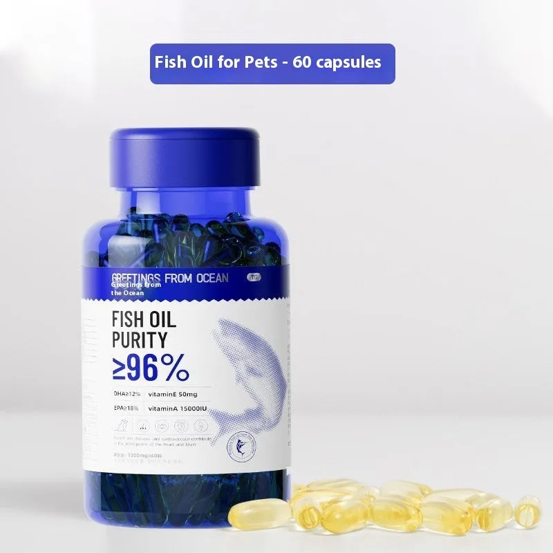 50ml Norway deep sea fish oil supplement for dogs and cats with vitamins