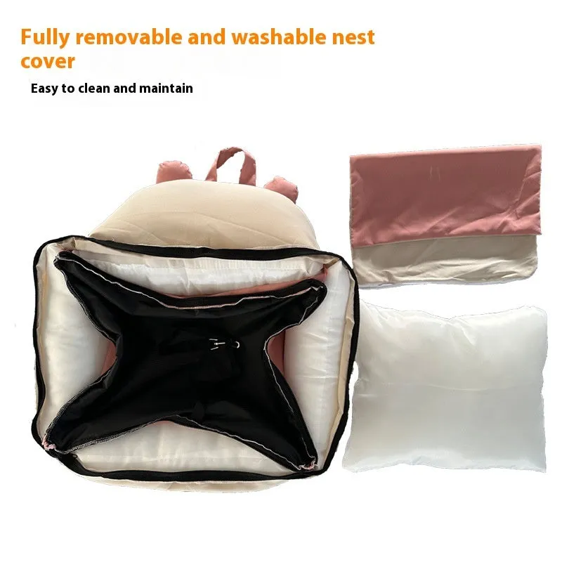 Universal removable washable car dog kennel in pink beige, gray beige, khaki beige or blue beige colours