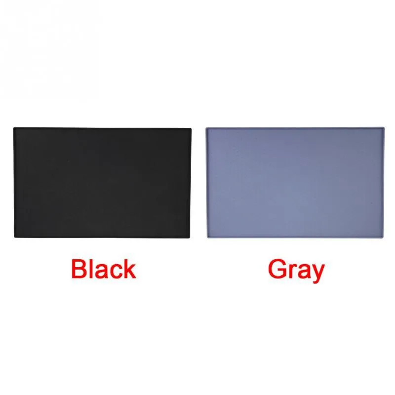 Non-toxic siloxane dog food mat in grey, anti-slip and anti-discharge, 60x40 cm size