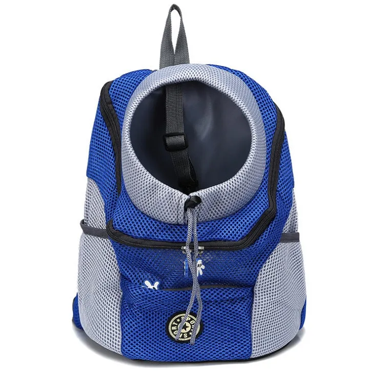 Pet bag shoulder bag in green, black, orange, blue, and rose red, with breathable mesh panels for cats and dogs.