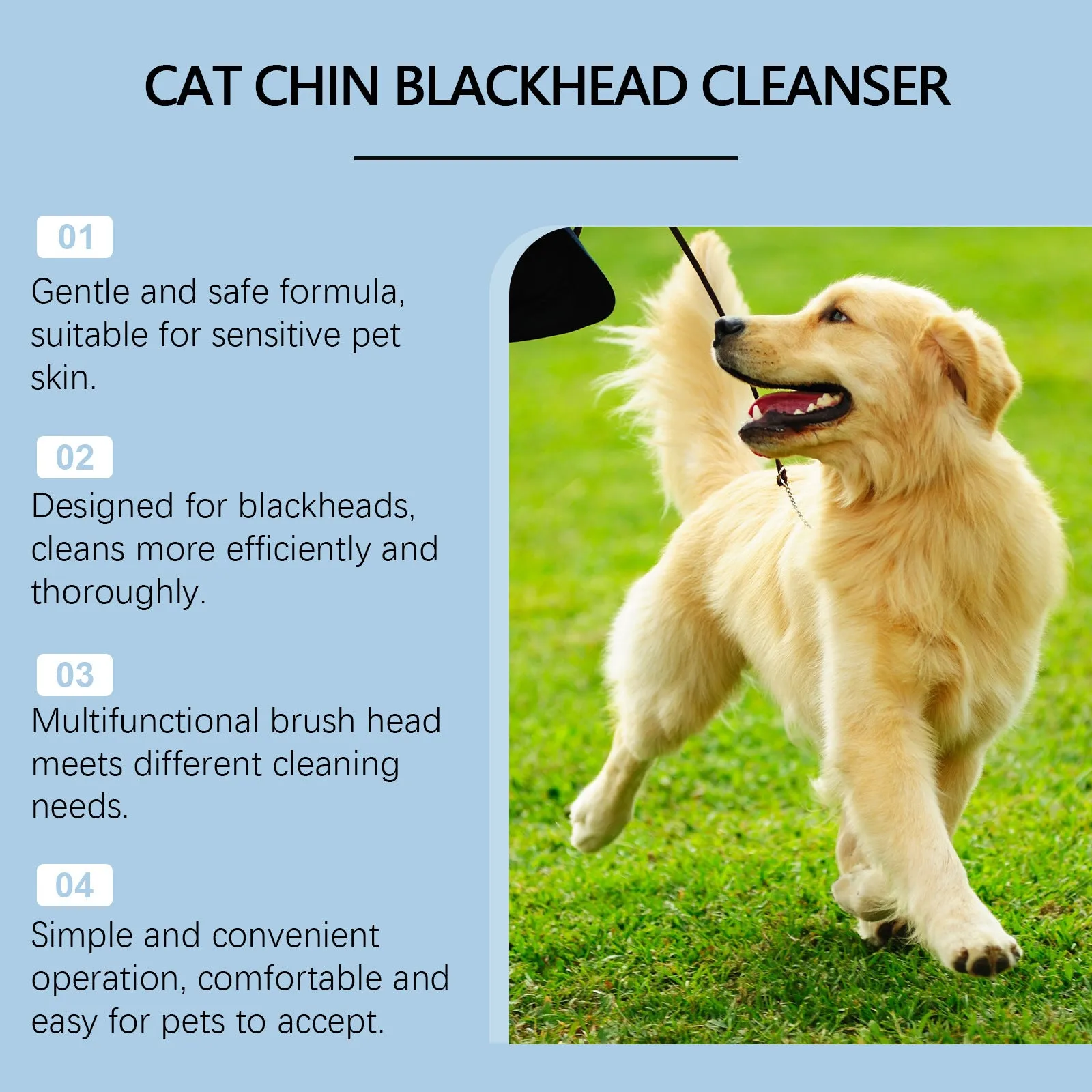 Pet oral cleaning set with 30g solution and brush for dog and cat mouth decontamination