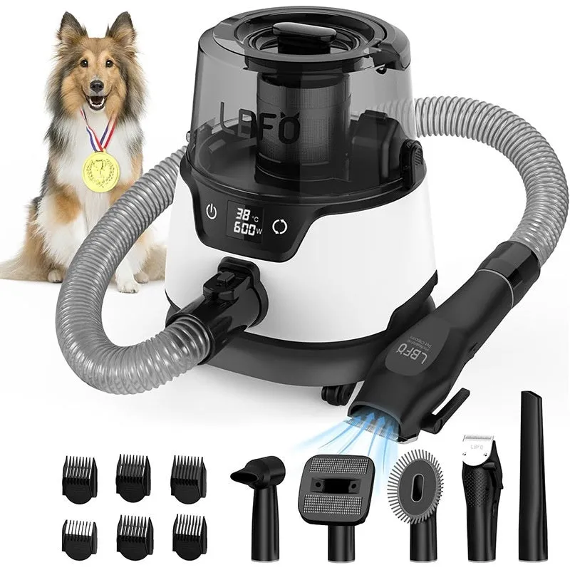 Pet hair suction cleaning high power blowing beauty tool low noise shearing machine with trimmer and brush set