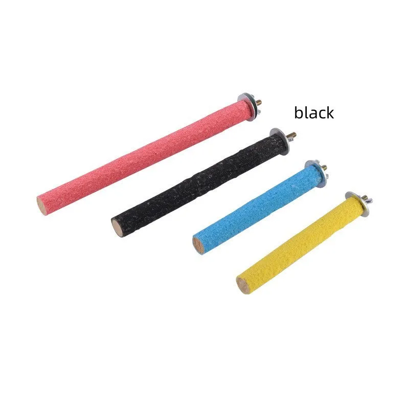 Tiger Skin Xuanfeng frosted solid wood bird perch stand rod with claw grinding surface