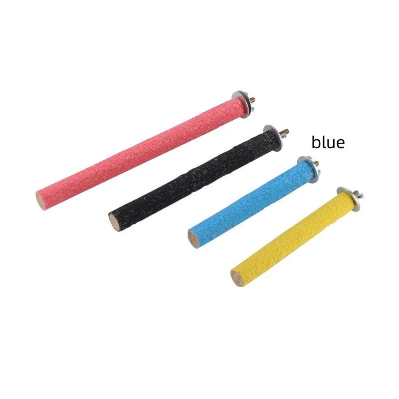 Tiger Skin Xuanfeng frosted solid wood bird perch stand rod with claw grinding surface