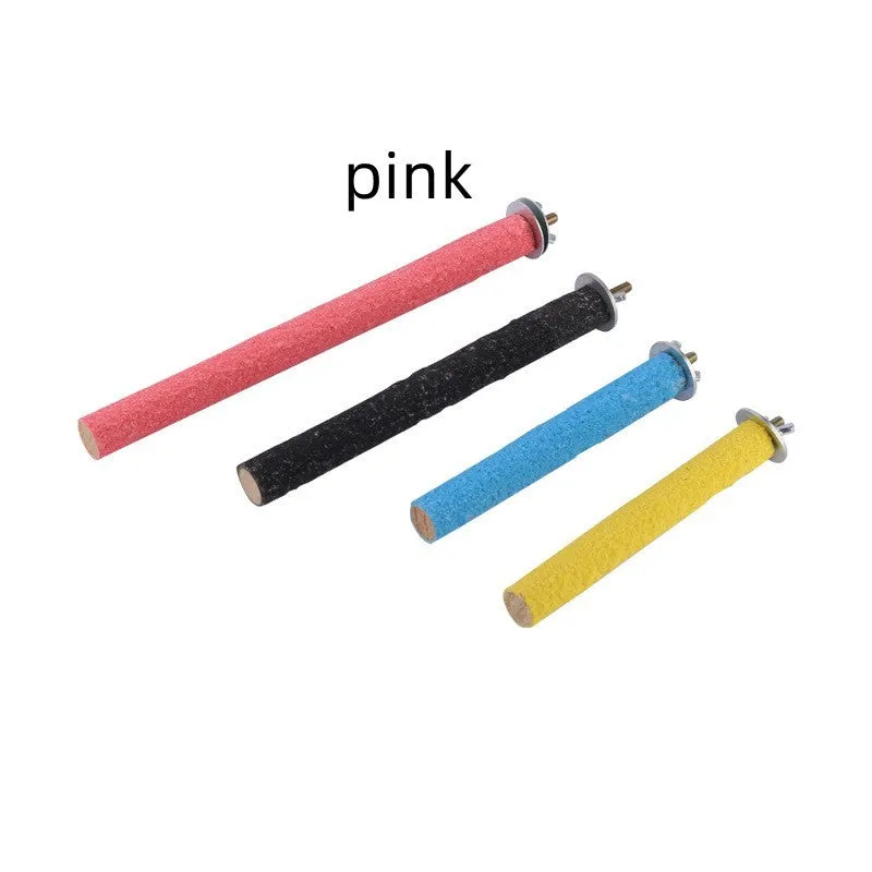 Tiger Skin Xuanfeng frosted solid wood bird perch stand rod with claw grinding surface