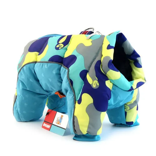 Thick cotton dog winter coat in casual style, available in multiple colours and sizes S to 4XL