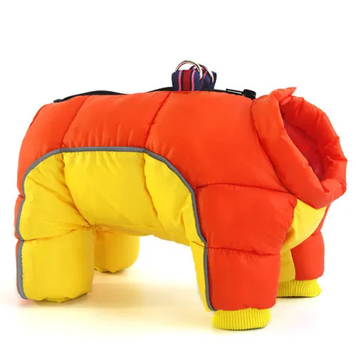 Thick cotton dog winter coat in casual style, available in multiple colours and sizes S to 4XL