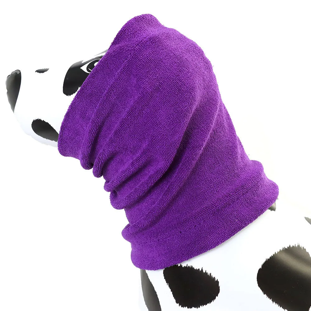 New Pet Thickened Beauty Earmuffs warm pet ears in blue colour on a dog