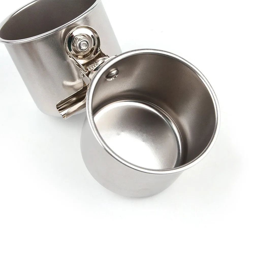 Stainless steel birdcage feeder in natural metal colour for outdoor use.
