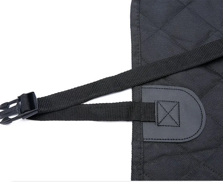 Dog car seat cover with mesh view window, 600D Oxford waterproof hammock protector on rear back seat