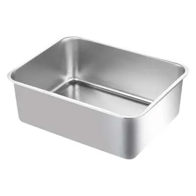 Large stainless steel cat litter box 60x40x20cm with anti-wear and anti-corrosion finish