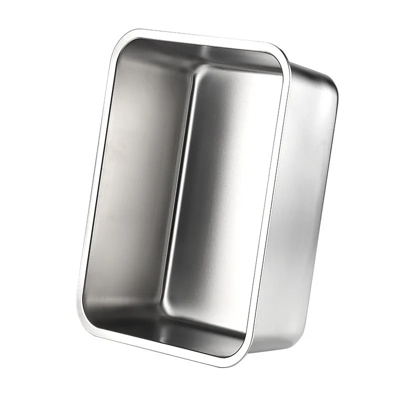 Large stainless steel cat litter box 60x40x20cm with anti-wear and anti-corrosion finish