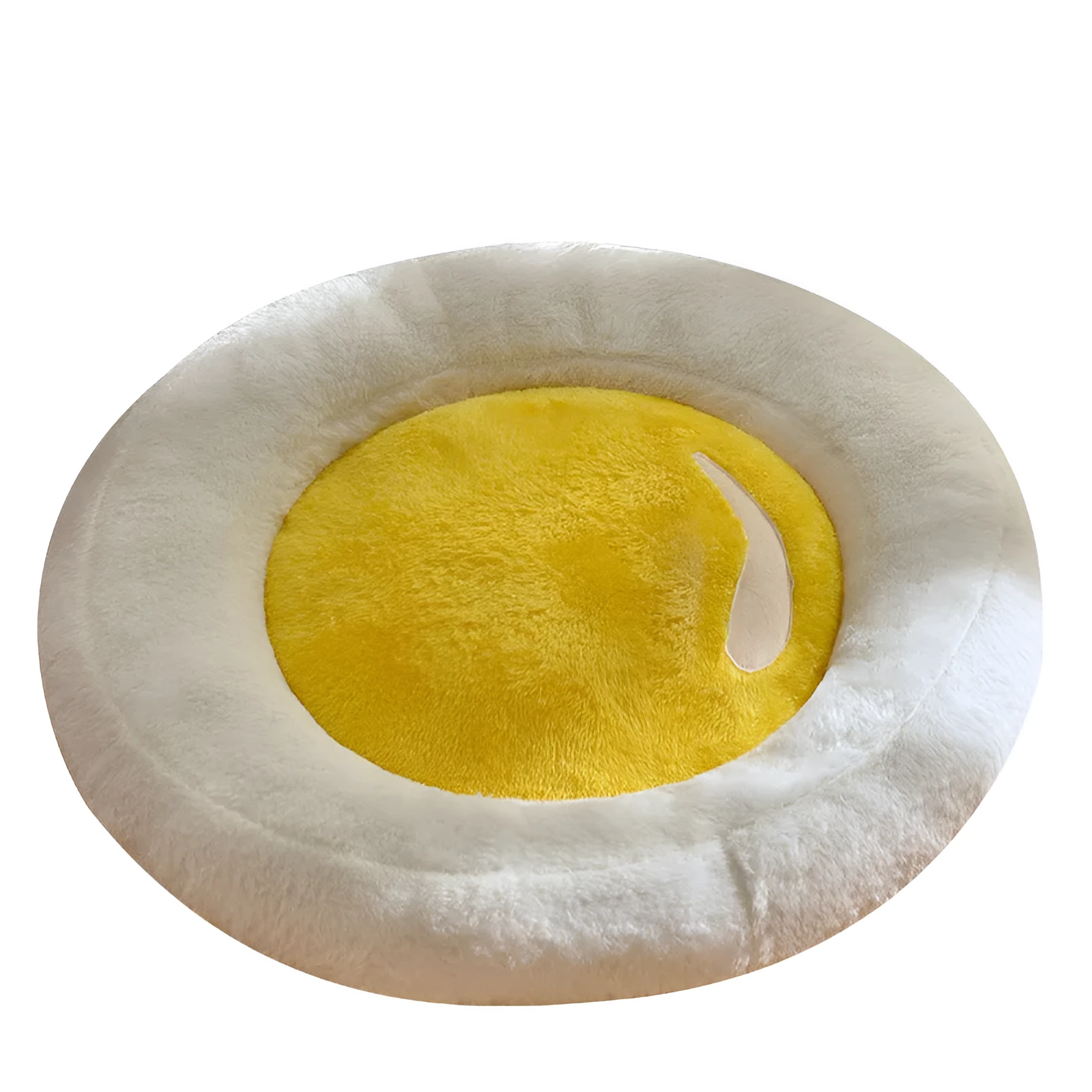 Round universal cat nest pet bed sleeping mat green colour 50cm diameter for small pets