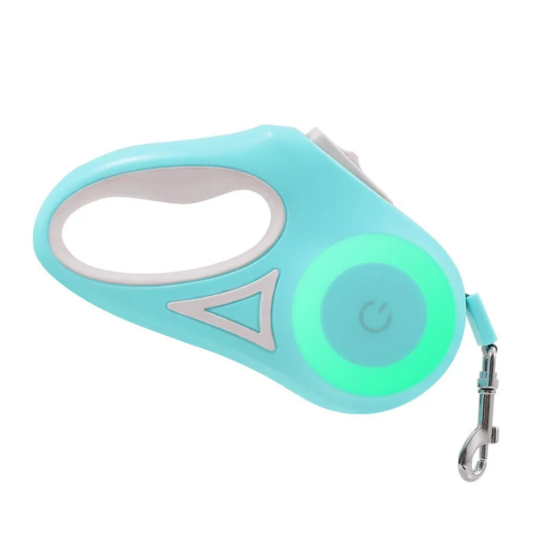 Retractable dog leash in Dream Purple, 3m length, with one-handed brake button and ABS housing