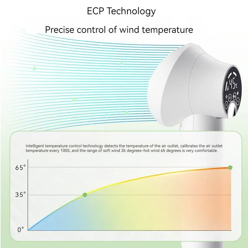 Smart pet hair dryer in white with blow and comb function for dog cat grooming