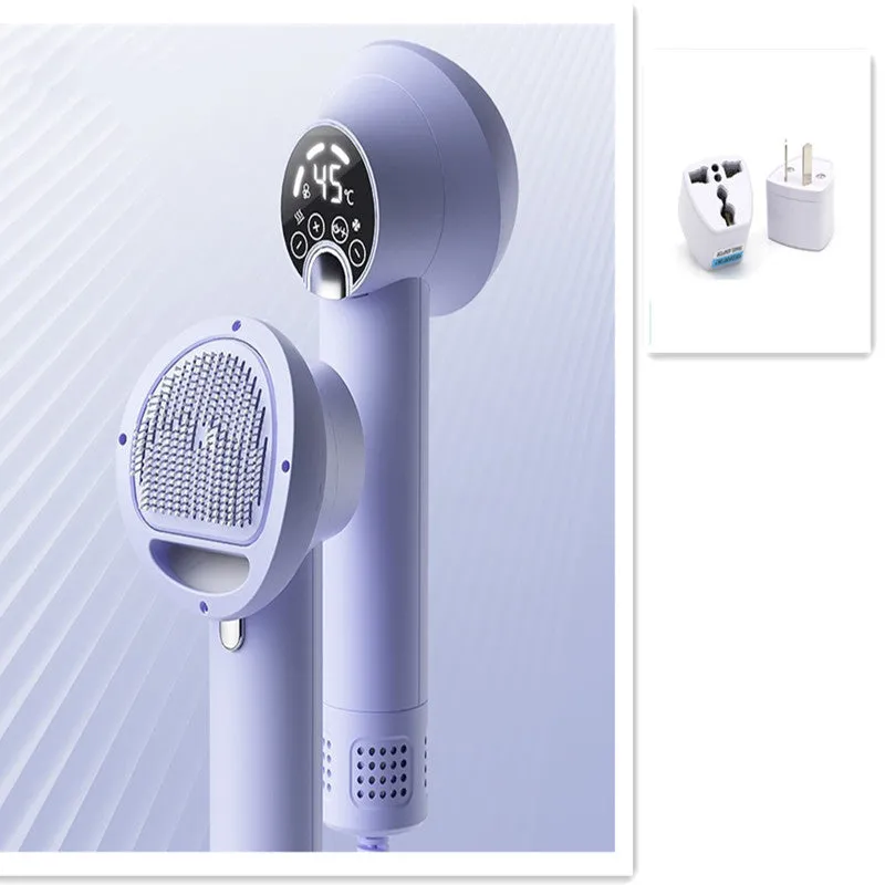 Smart pet hair dryer in white with blow and comb function for dog cat grooming