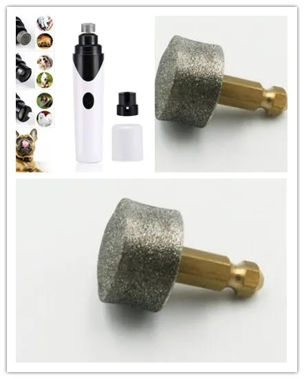 Pet nail grinder with USB charging and detachable grinding wheel for cats, dogs, and small pets
