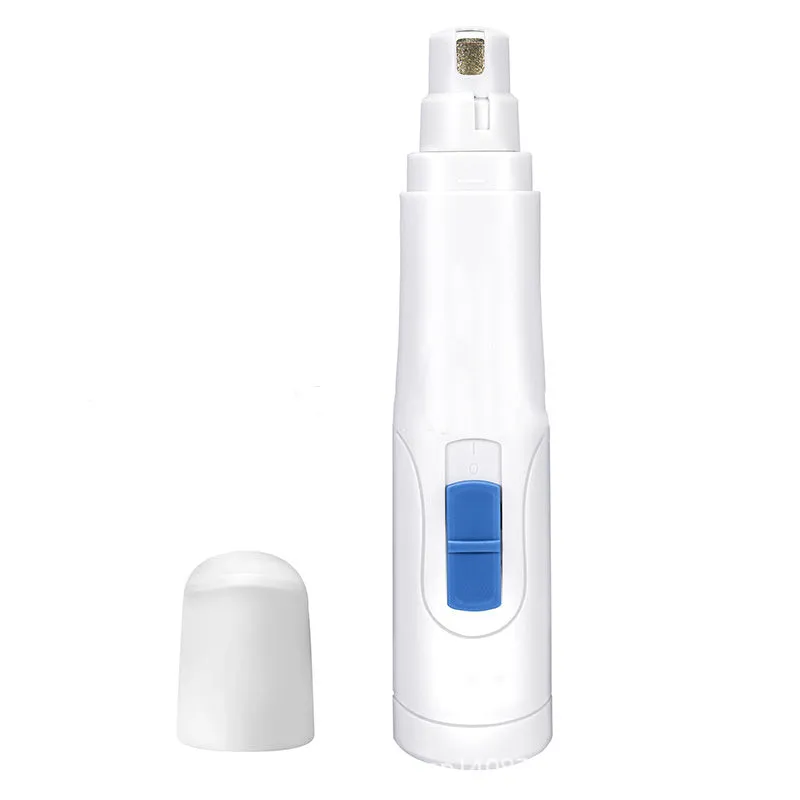 Pet nail grinder with USB charging and detachable grinding wheel for cats, dogs, and small pets