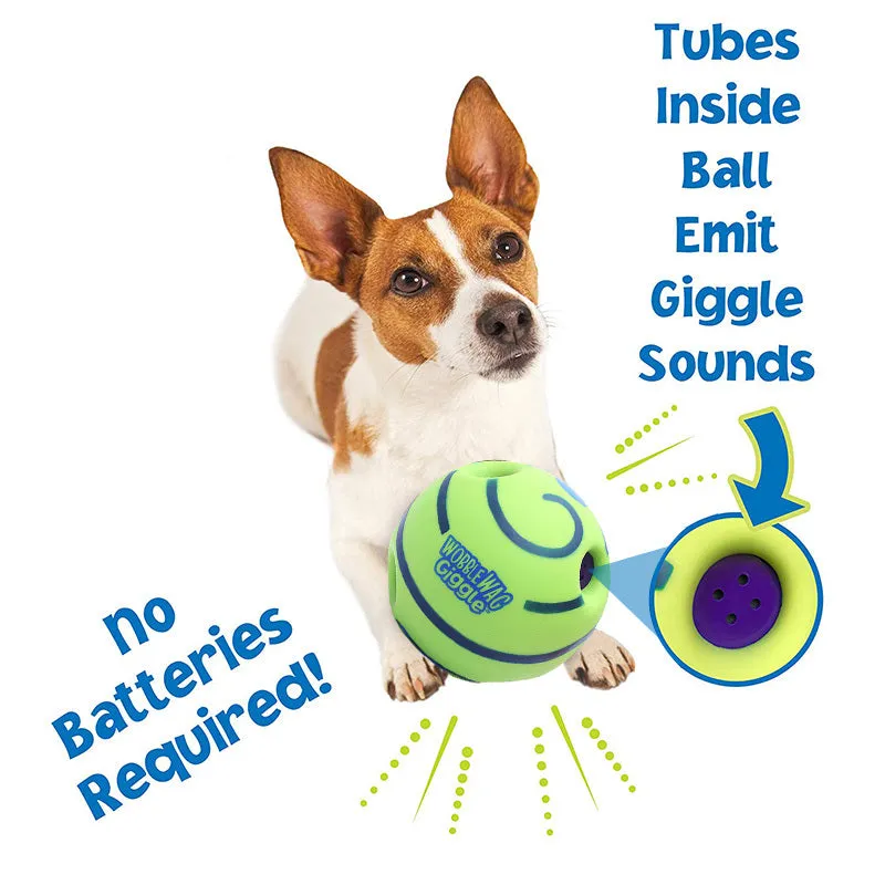 Green vinyl dog molar training ball with 10cm diameter for bite-resistant chew and fetch play