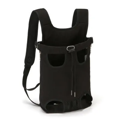 Pet chest bag in beige corgi colour with soft material, available in multiple sizes from S to XXL for small to medium dogs