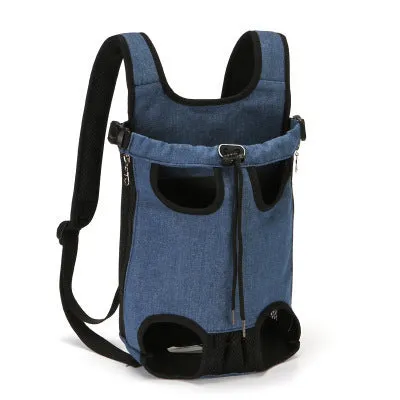 Pet chest bag in beige corgi colour with soft material, available in multiple sizes from S to XXL for small to medium dogs