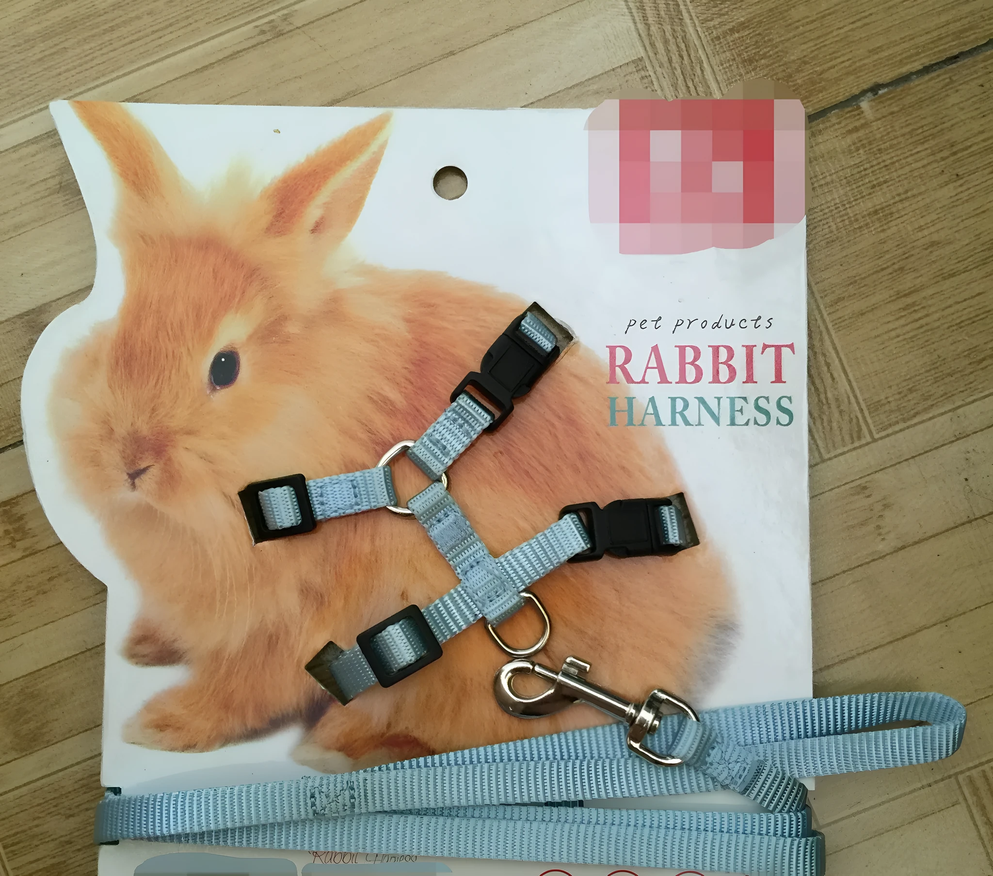 Small pet towing rope in five colours blue green orange pink red with reflective thread bungee lead