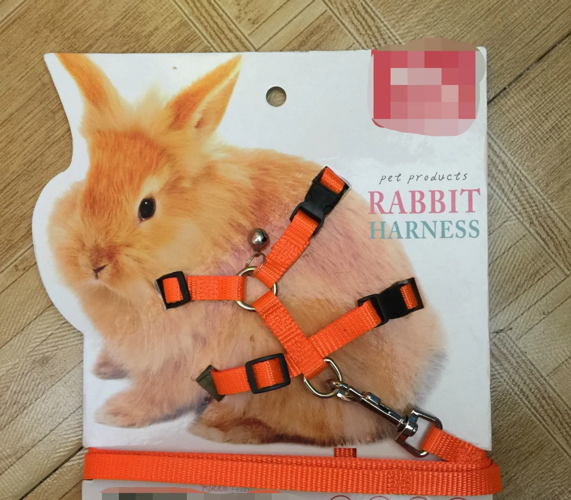 Small pet towing rope in five colours blue green orange pink red with reflective thread bungee lead