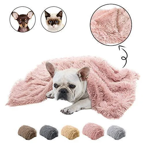 Plush reversible pet mat double blanket for dogs cats available in multiple colours and sizes S M L