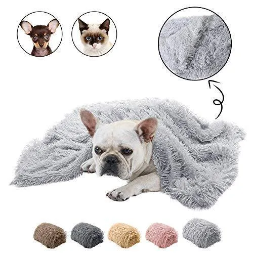 Plush reversible pet mat double blanket for dogs cats available in multiple colours and sizes S M L