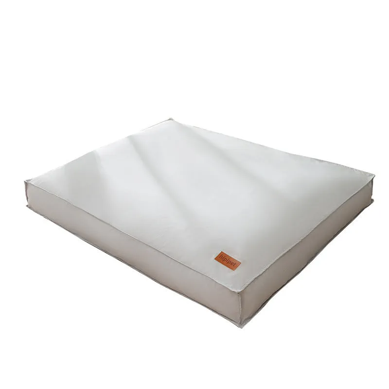 Waterproof dog bed in high-grade gray with non-slip bottom and detachable cover