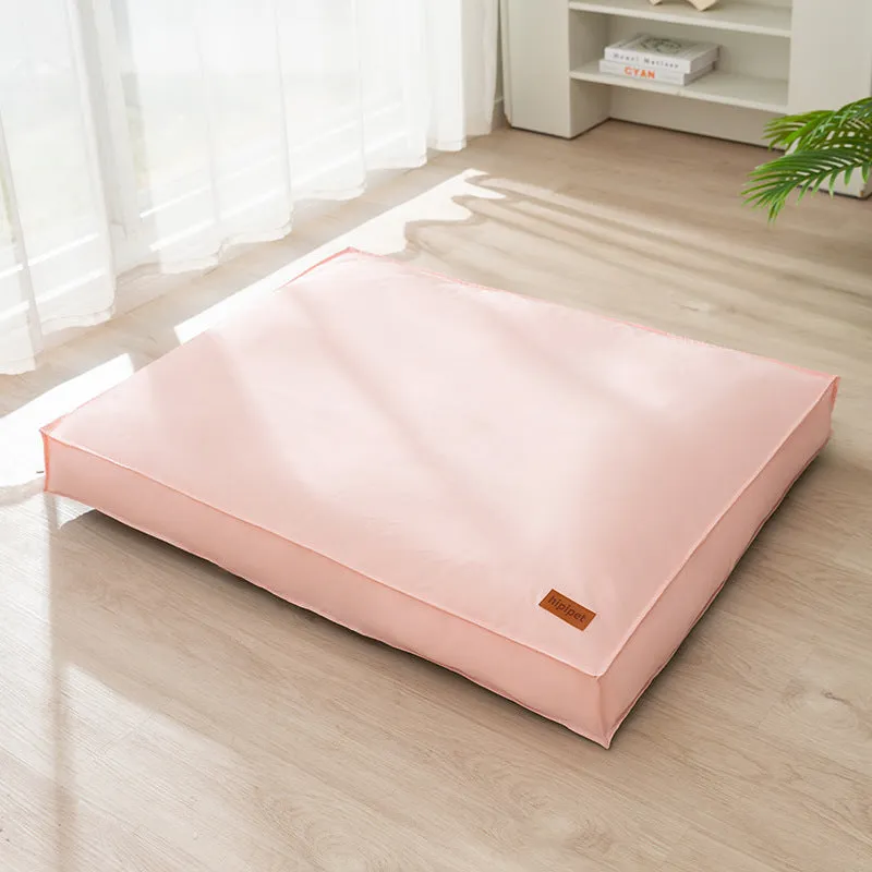Waterproof dog bed in high-grade gray with non-slip bottom and detachable cover